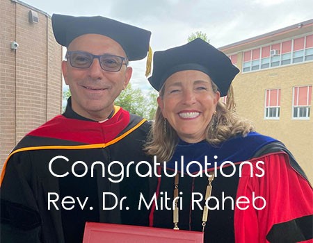 Congratulations to Rev. Dr. Mitri Raheb for his Degree of Doctor of Divinity